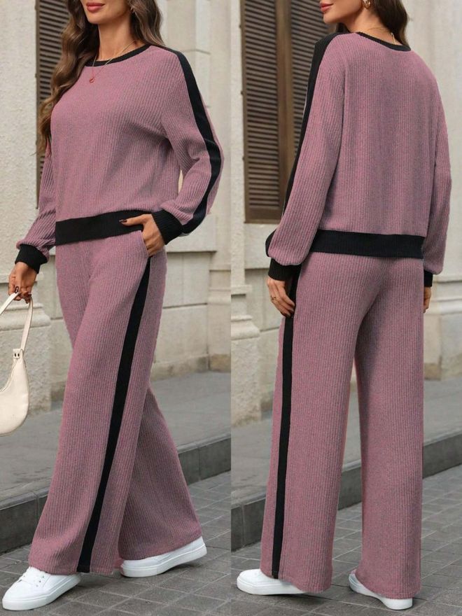 Janes Traje Rosa Casual Deporte Elegante Ropa al por mayor Casual