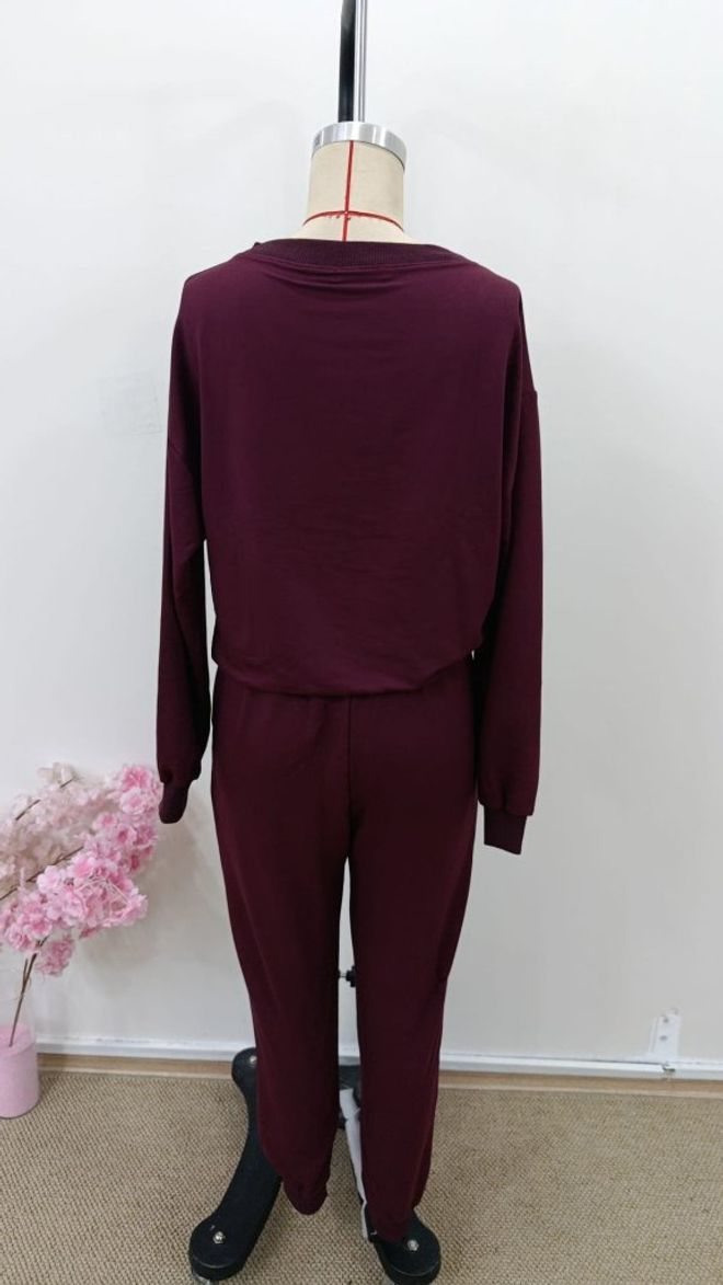 Janes Traje Rojo Clarete Casual Deporte Sexy Ropa al por mayor Deporte