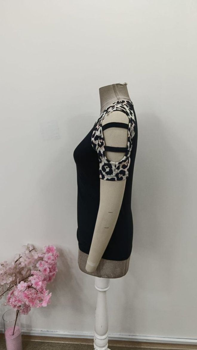 Janes Čierna Neformálna Sexy Blúzka Veľkoobchod s oblečením 5