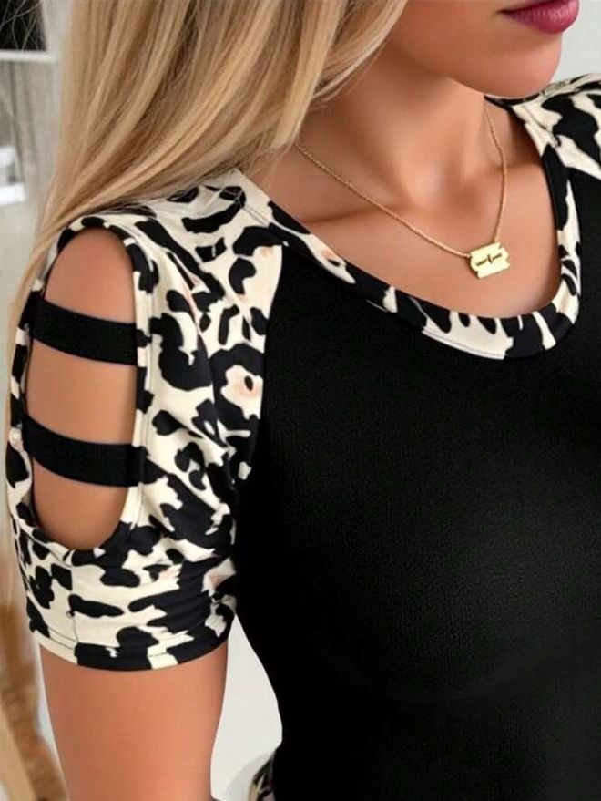 Janes Čierna Neformálna Sexy Blúzka Veľkoobchod s oblečením 1