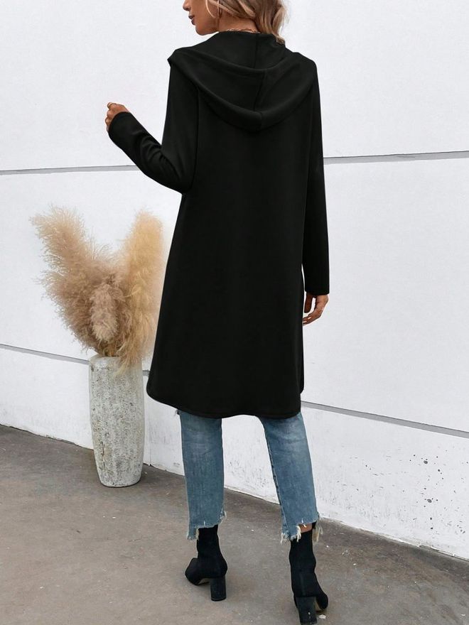 Janes Черно Ежедневен Улична Мода За Вятър Яке Дрехи на едро Улична мода