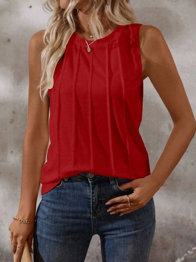 Janes Κόκκινη Ριγέ Αμάνικη Μπλούζα Με Μανίκια Καπέλου Χονδρικό εμπόριο ενδυμάτων Casual