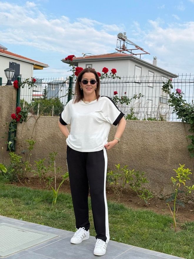 Janes Black Casual Sport Streetwear Suit Wholesale Clothing Lounge