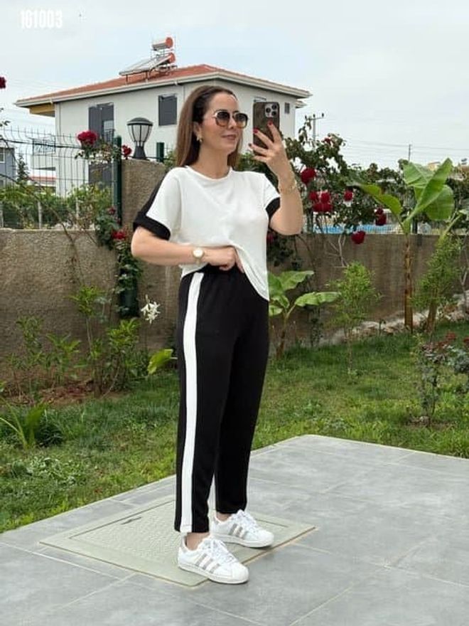 Janes Black Casual Sport Streetwear Suit Wholesale Clothing Summer