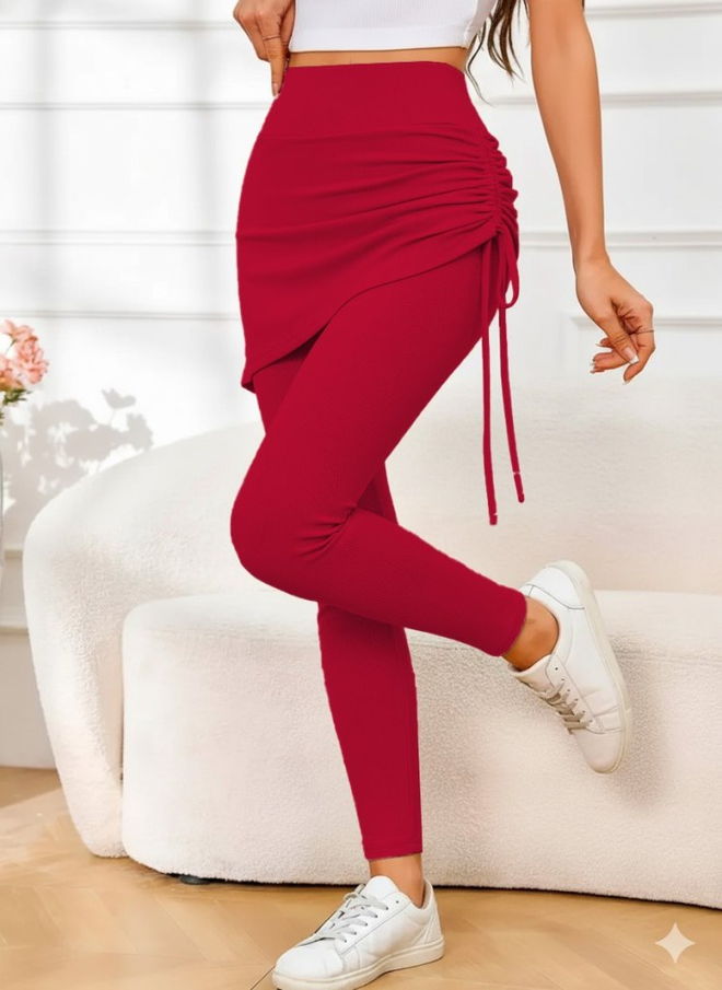 Janes Κόκκινη Μίνι Φούστα Με Ψηλόμεση Μέση Casual Αθλητικό Σέξι Χονδρικό εμπόριο ενδυμάτων Casual