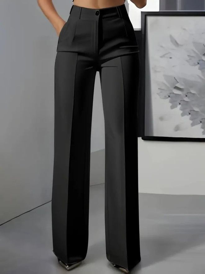 Janes Черные Элегантные Формальные Палаццо Штаны Оптовая продажа одежды Работа