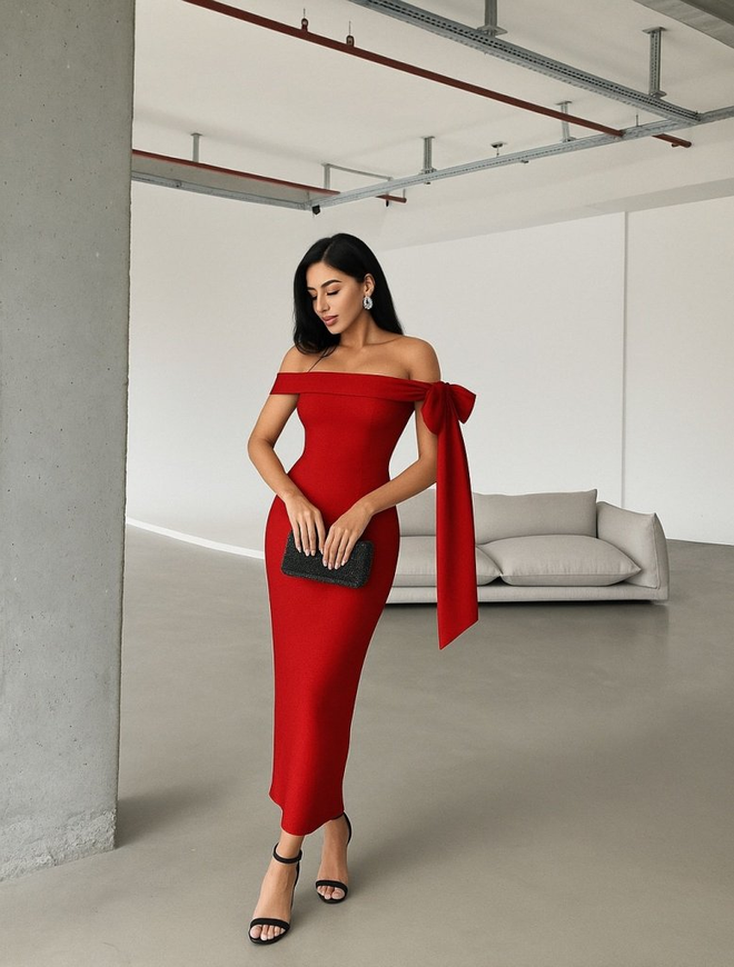 Janes Bordowa Czerwień Bodycon Sukienka Hurtowa sprzedaż odzieży Seksowny