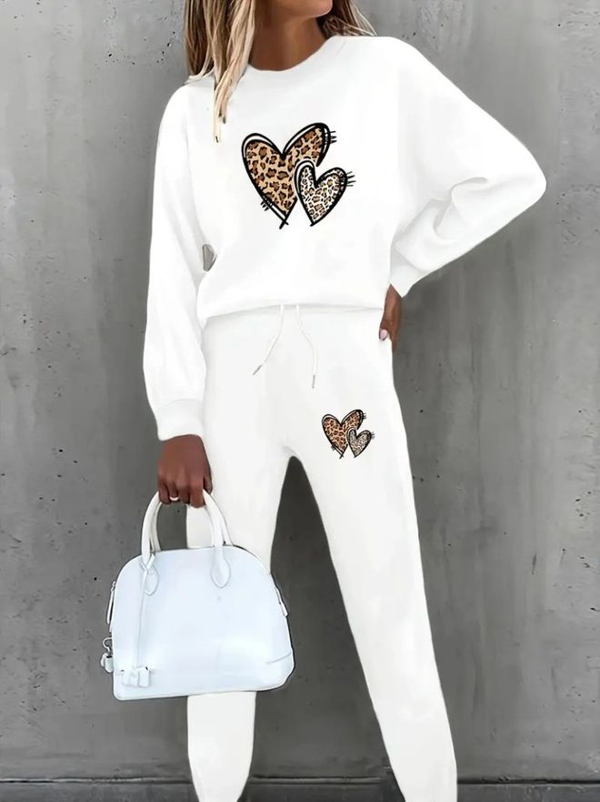 Janes Σετ Ασπρο Casual Αθλητικό Χονδρικό εμπόριο ενδυμάτων Casual