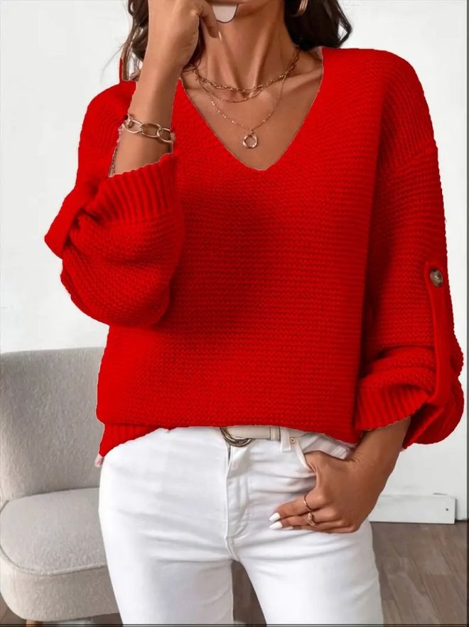 Janes Rojo Casual Elegante Blusa Ropa al por mayor Casual