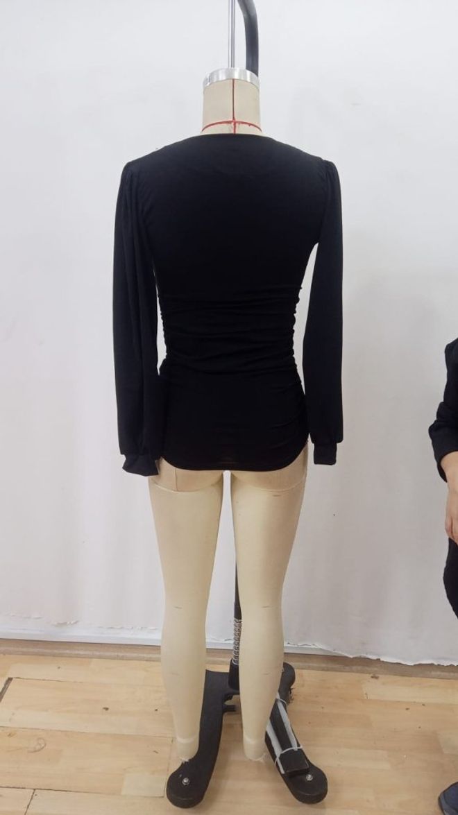 Janes Siyah Seksi Zarif Resmi Bluz Toptan Giyim Resmi