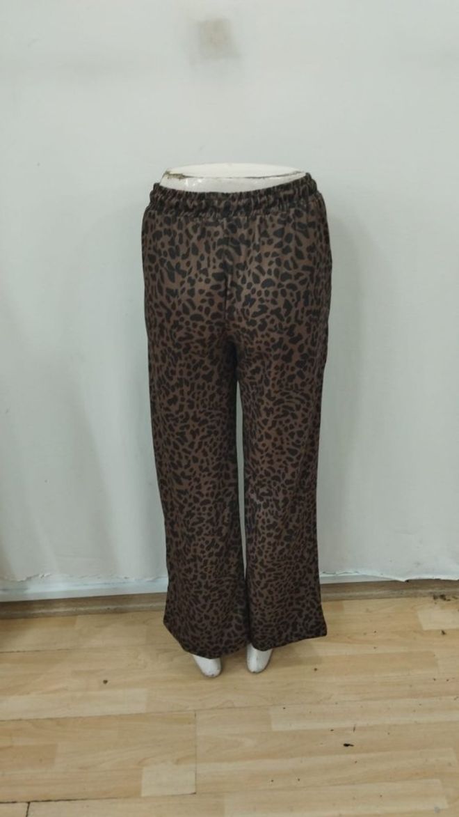 Janes بنطال بني بطباعة الحيوان ملابس بالجملة 5