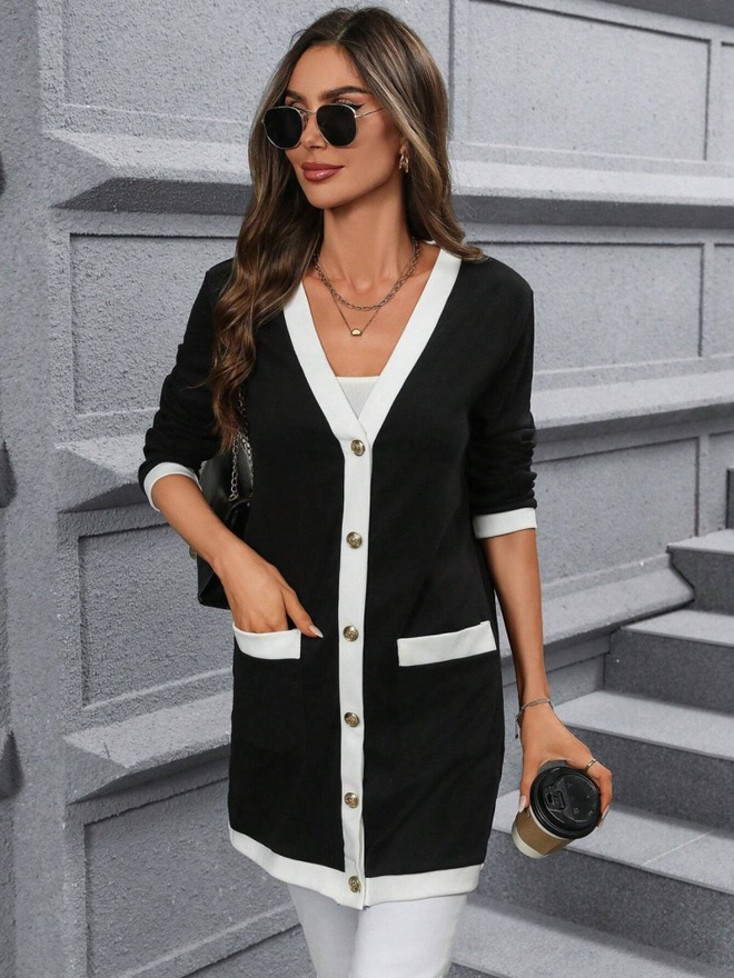 Janes Siyah Tek Düğmeli Blazer Ceket Toptan Giyim Gündelik