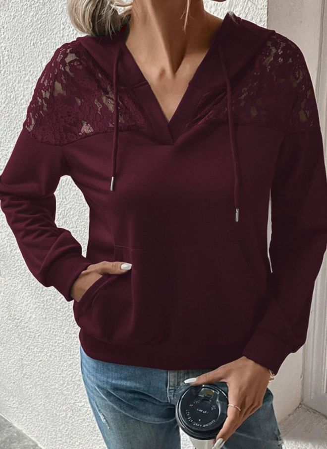 Janes Bordo Bluz Gündelik Seksi Spor Stil Toptan Giyim Gündelik