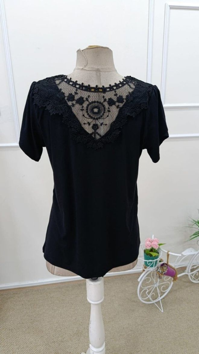 Janes Black Casual Elegant Sexy Blouse Wholesale Clothing Sexy