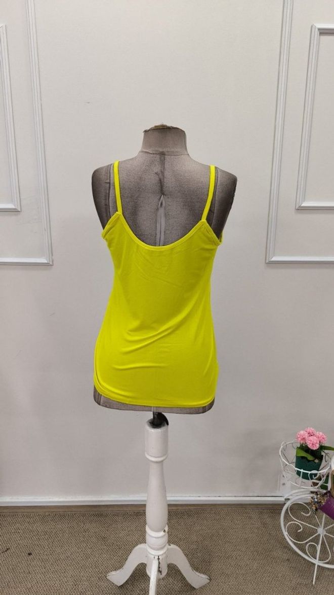 Janes Yellow Blouse With V Neck And Cap Sleeve Wholesale Clothing Lounge