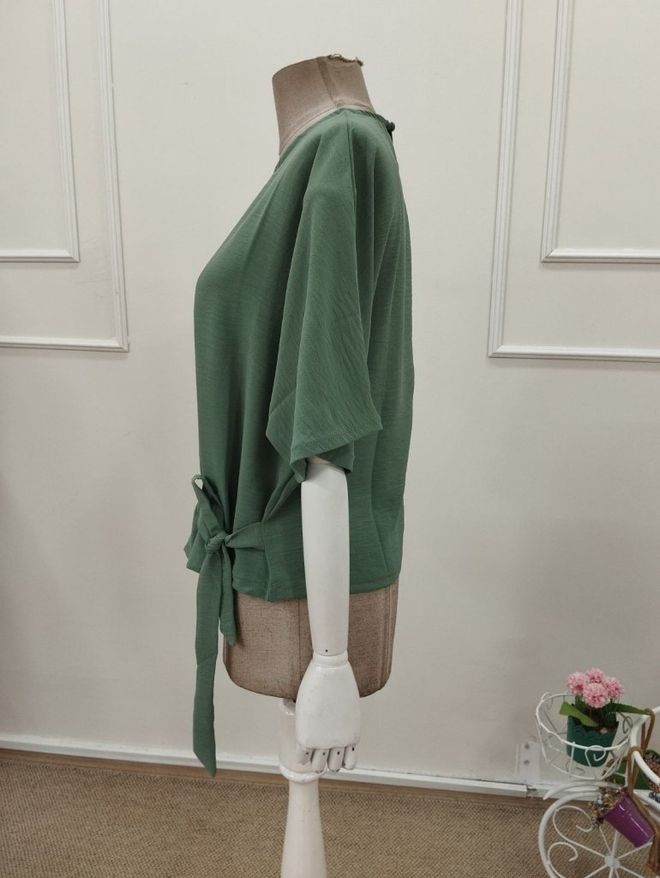 Janes Green Casual Elegant Modest Blouse Wholesale Clothing 5
