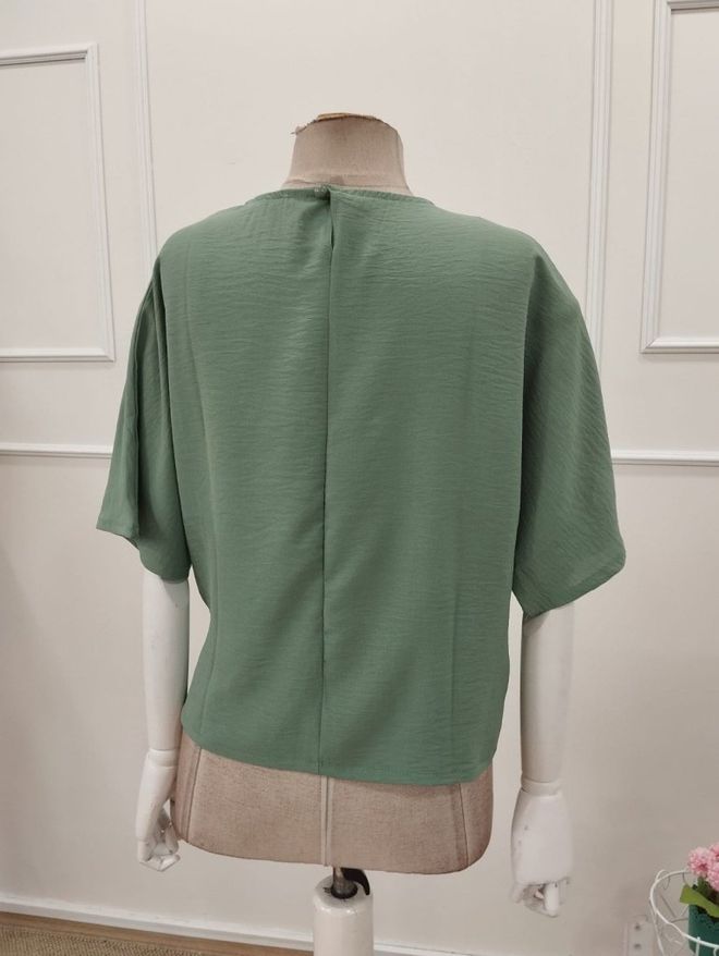 Janes Green Casual Elegant Modest Blouse Wholesale Clothing Work