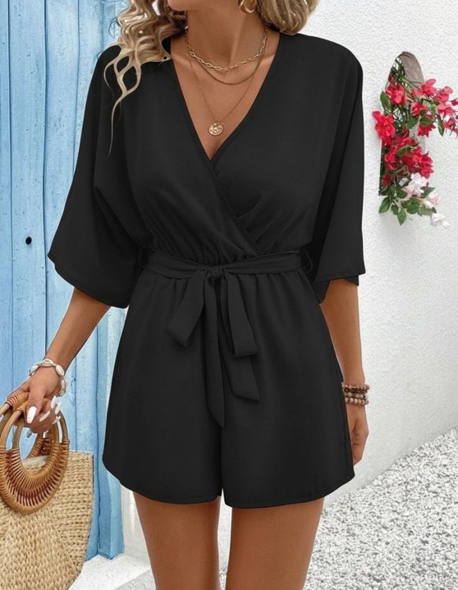 Janes Black Casual Sexy Elegant Jumpsuit Romper Wholesale Clothing Sexy