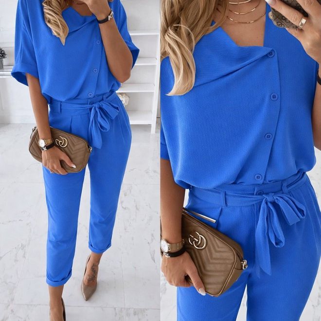 Janes Modrá Elegantný Formálny Súprava Veľkoobchod s oblečením Neformálny