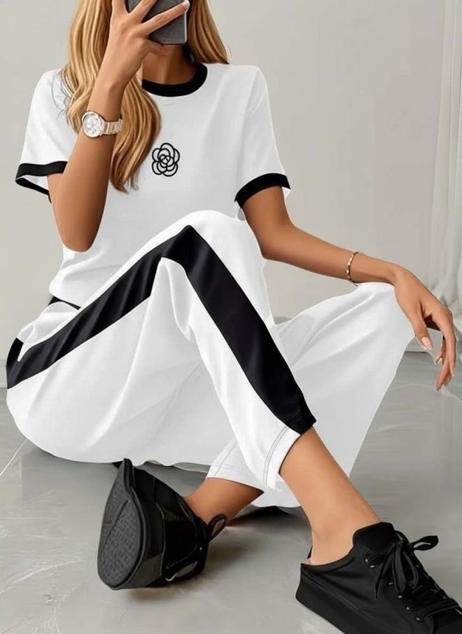 Janes Súprava Biela Neformálny Šport Streetwear Veľkoobchod s oblečením Neformálny