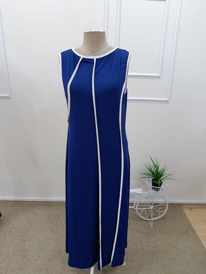Janes Blue A Line Dress With Cap Sleeves Wholesale Clothing Formal