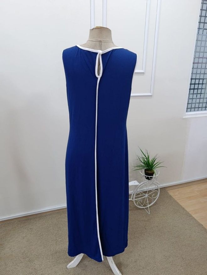 Janes Blue A Line Dress With Cap Sleeves Wholesale Clothing Cocktail
