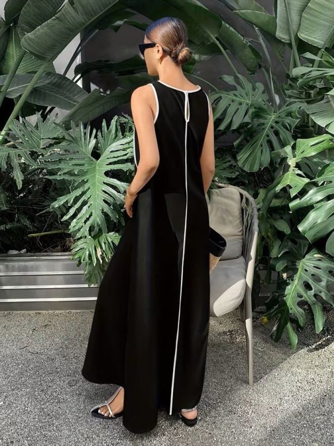 Janes Elegant Black A Line Dress With Cap Sleeves Wholesale Clothing Work