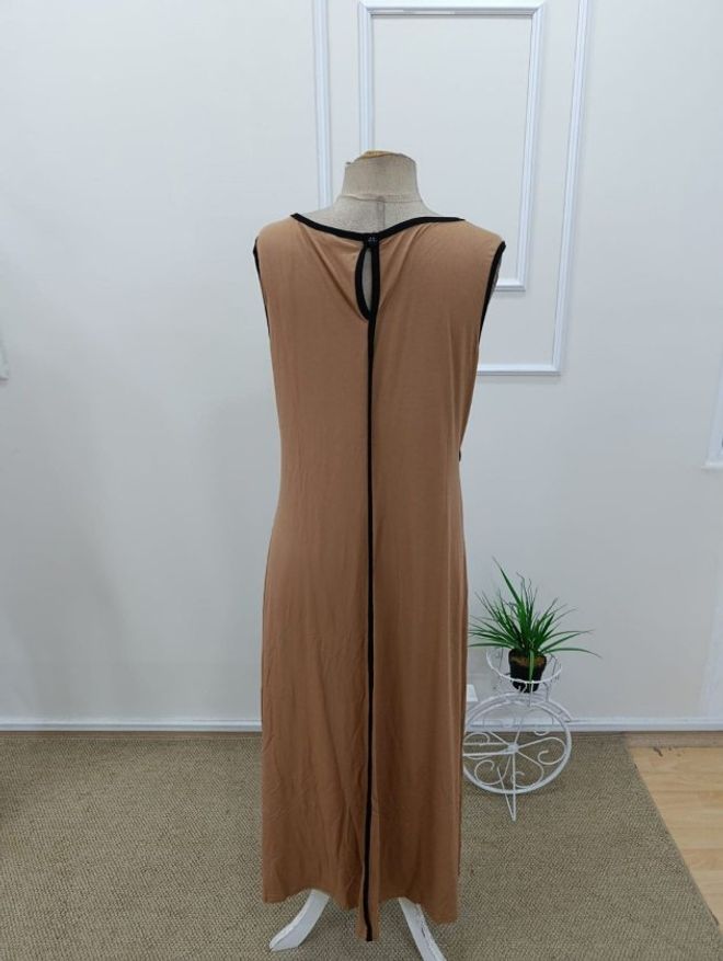 Janes Brown Cap Sleeve Shift Dress Wholesale Clothing 5