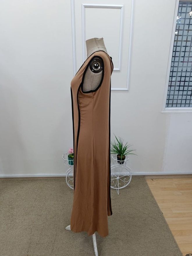 Janes Brown Cap Sleeve Shift Dress Wholesale Clothing Lounge