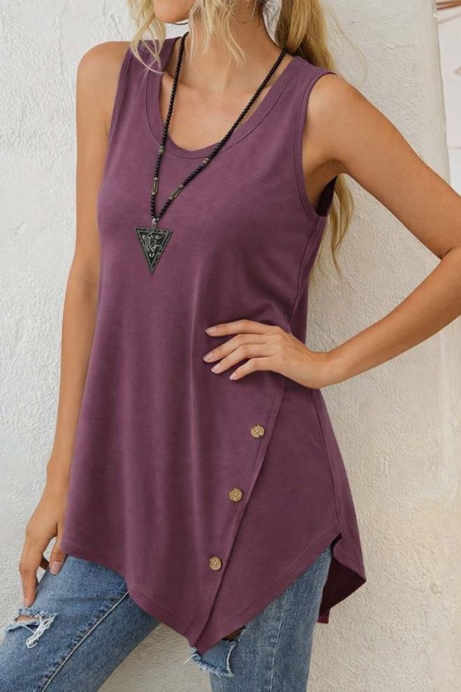 Janes Mor Kolsuz Kap Kollu Günlük Bluz Toptan Giyim Gündelik