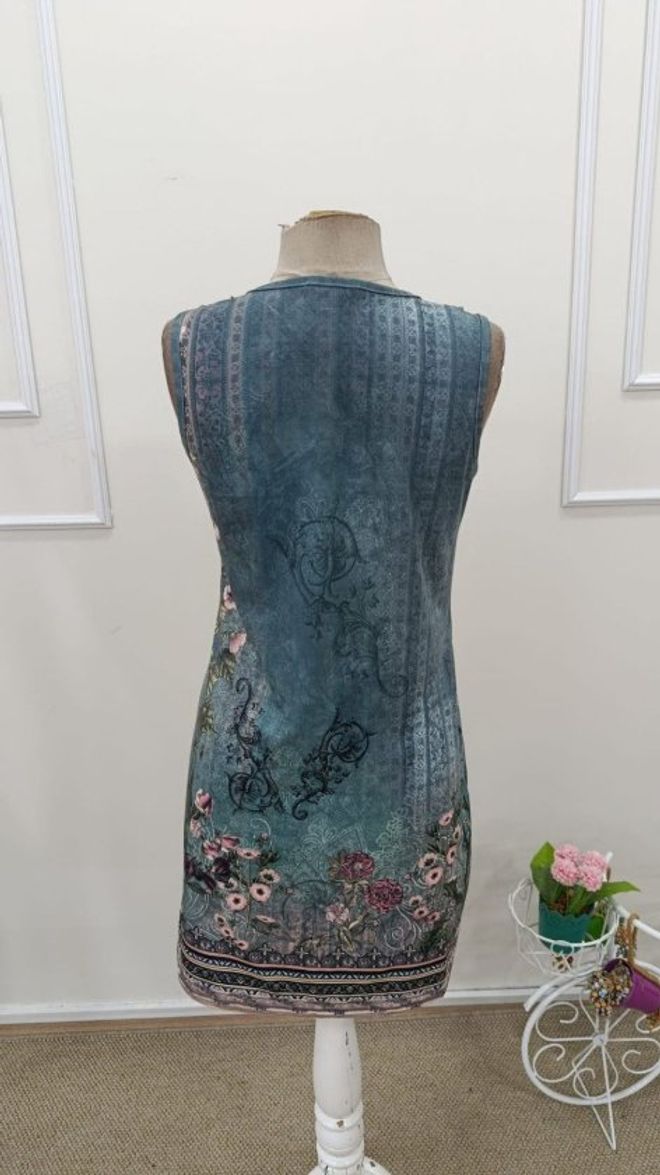 Janes Bleu Robe Décontracté Boho Ligne A Mini Vêtements en gros 5