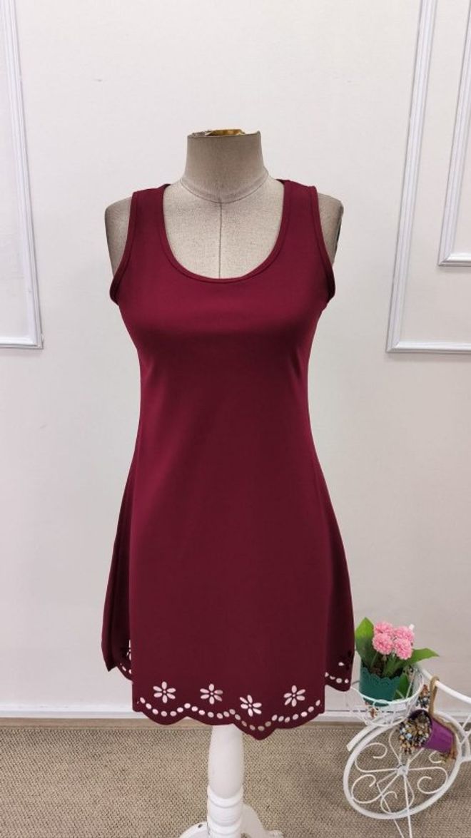Janes Claret Red Dress Wholesale Clothing Spring