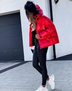 Hurtowa modelka nosi 41756 - Coat - Red, turecka hurtownia Płaszcz firmy Janes