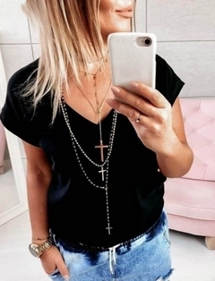 Un model de îmbrăcăminte angro poartă 41935 - Blouse - Black, turcesc angro Bluză de Janes
