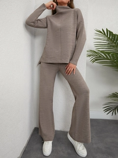 Veleprodajni model oblačil nosi 42257 - Set - Coffee With Milk, turška veleprodaja Obleka od Janes