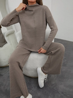 Veleprodajni model oblačil nosi 42257 - Set - Coffee With Milk, turška veleprodaja Obleka od Janes