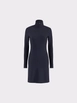 Ένα μοντέλο χονδρικής πώλησης ρούχων φοράει jst10242-dress-navy-blue, τούρκικο  χονδρικής πώλησης από 