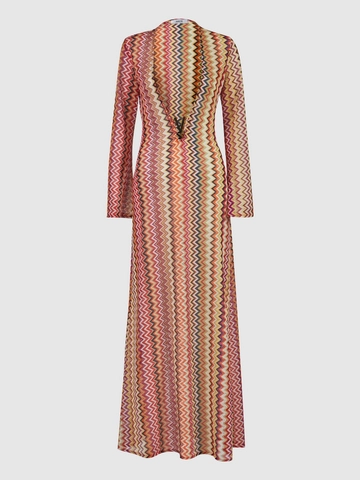 Модел на дрехи на едро носи  Цветна Шарена Дантелена Парео Рокля
, турски едро рокля на Juste