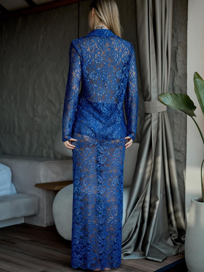 Juste قميص دانتيل مذهب ساكس ملابس بالجملة ربيع