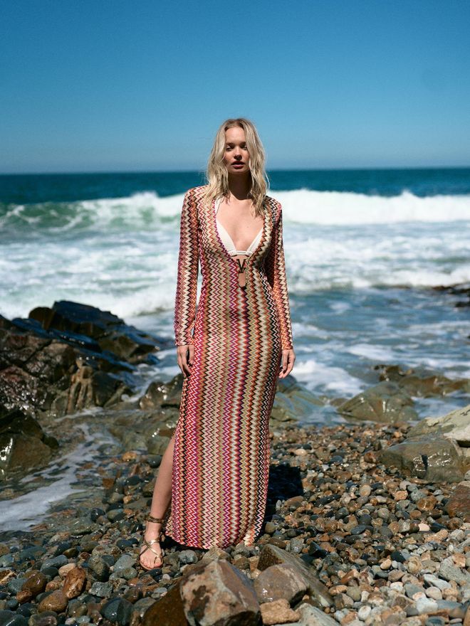 Juste Robe Paréo En Dentelle À Motifs Colorés Vêtements en gros Décontracté