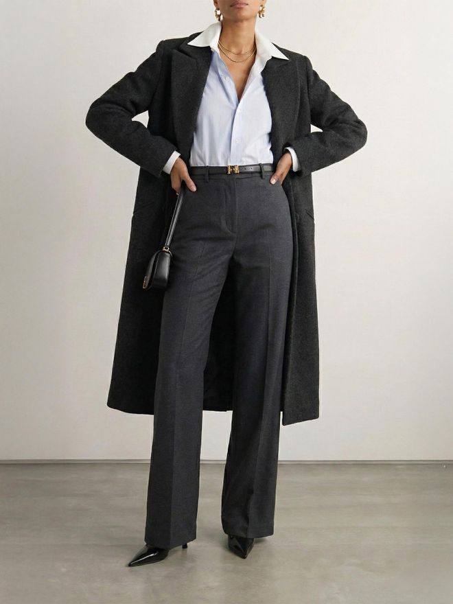 Juste Lycra Flare Fit Pants Black Wholesale Clothing 0