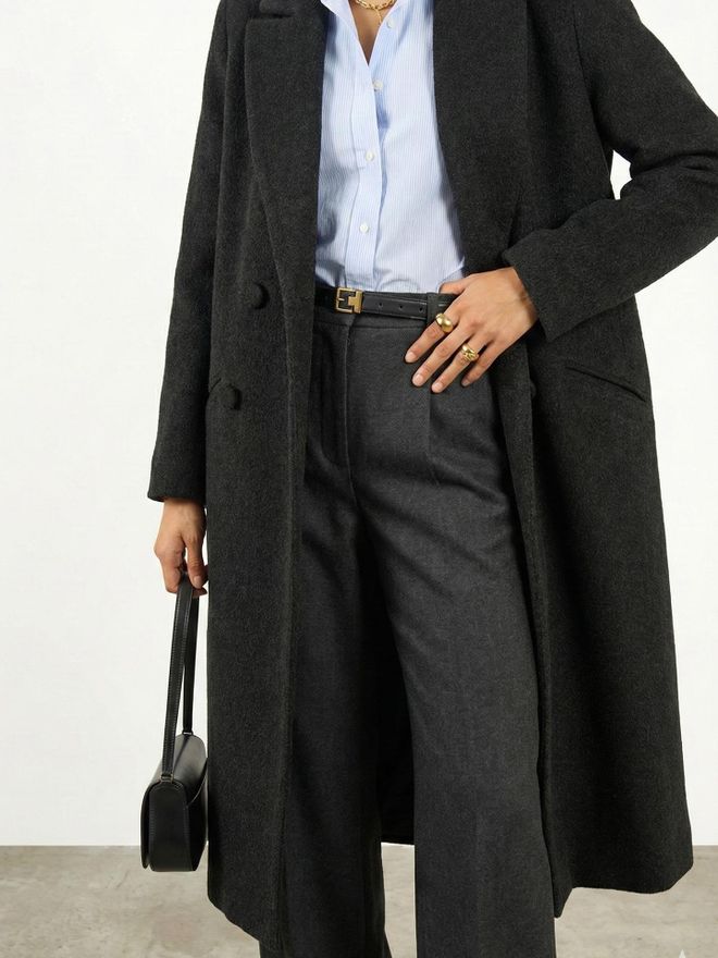 Juste Zwarte Elegante Bootcut Broek Groothandel Kleding 1