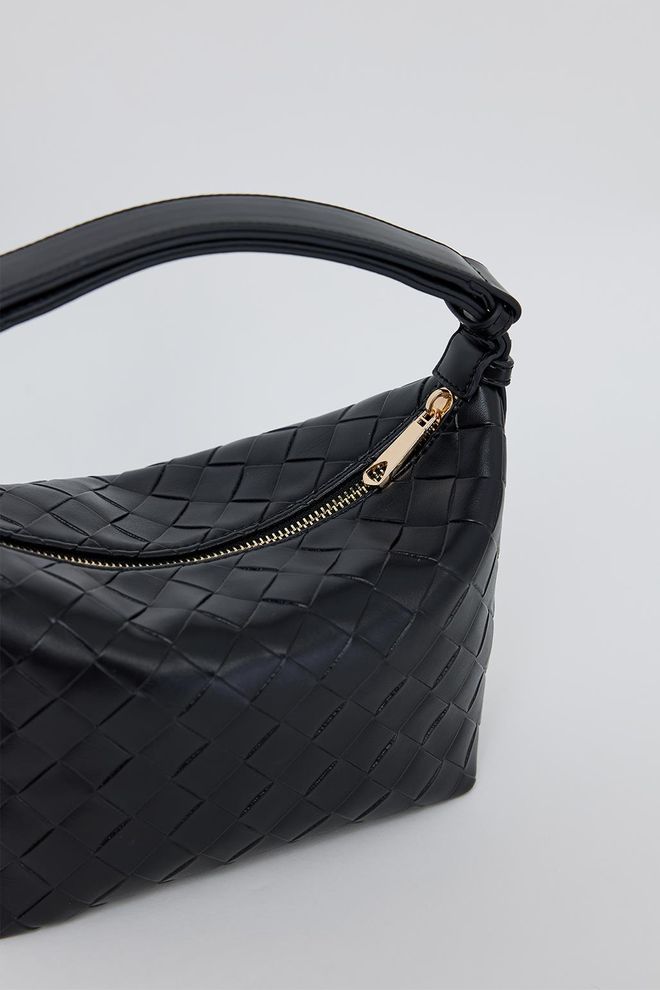 Kadriye Baştürk Mini Borsa In Pelle Nera Abbigliamento all'ingrosso 5