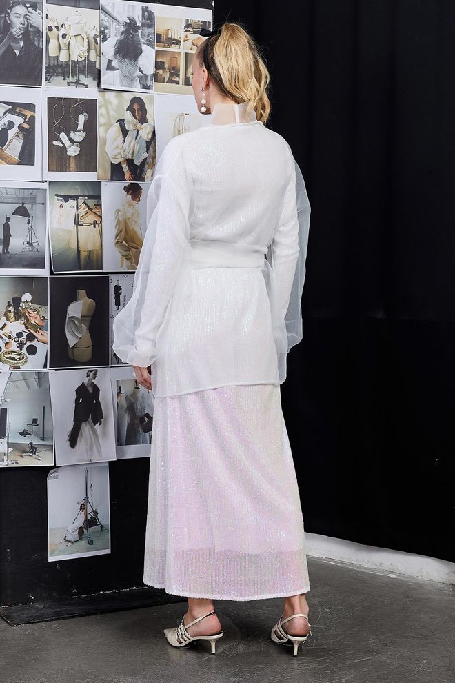 Kadriye Baştürk Kimono Ecru Wholesale Clothing Spring