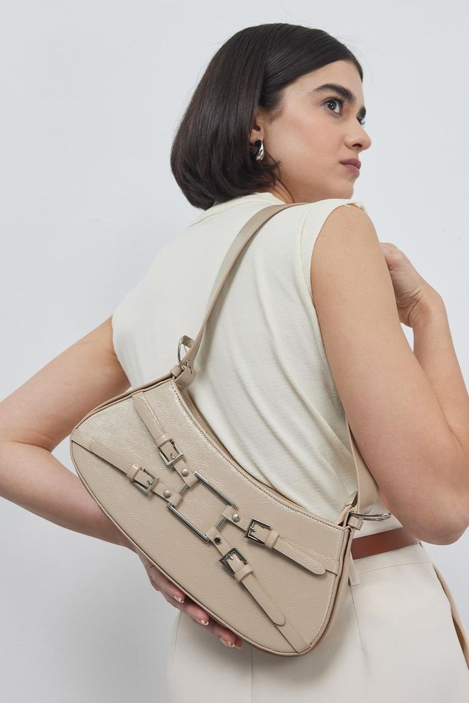 Kadriye Baştürk Bolso Baguette Beige Ropa al por mayor 1