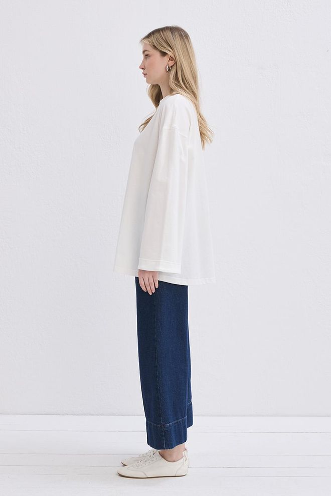 Kadriye Baştürk Bawełniana Bluzka Waniliowa Ecru Hurtowa sprzedaż odzieży Urodziny