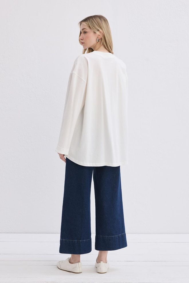 Kadriye Baştürk Bawełniana Bluzka Waniliowa Ecru Hurtowa sprzedaż odzieży Jesień