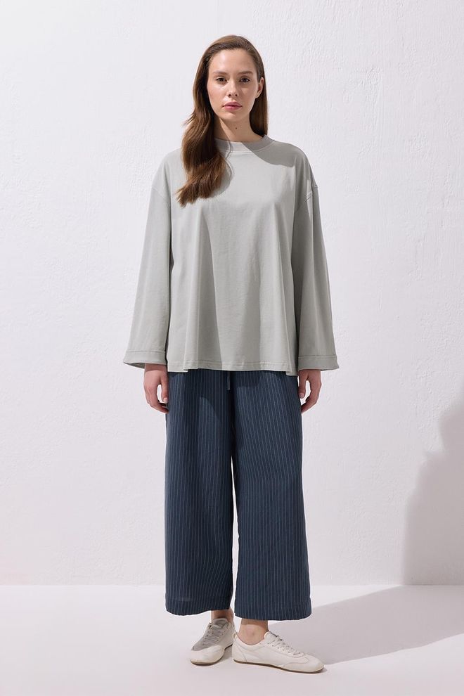 Kadriye Baştürk Bluzka Vanille Bawełniana Szara Hurtowa sprzedaż odzieży Urodziny