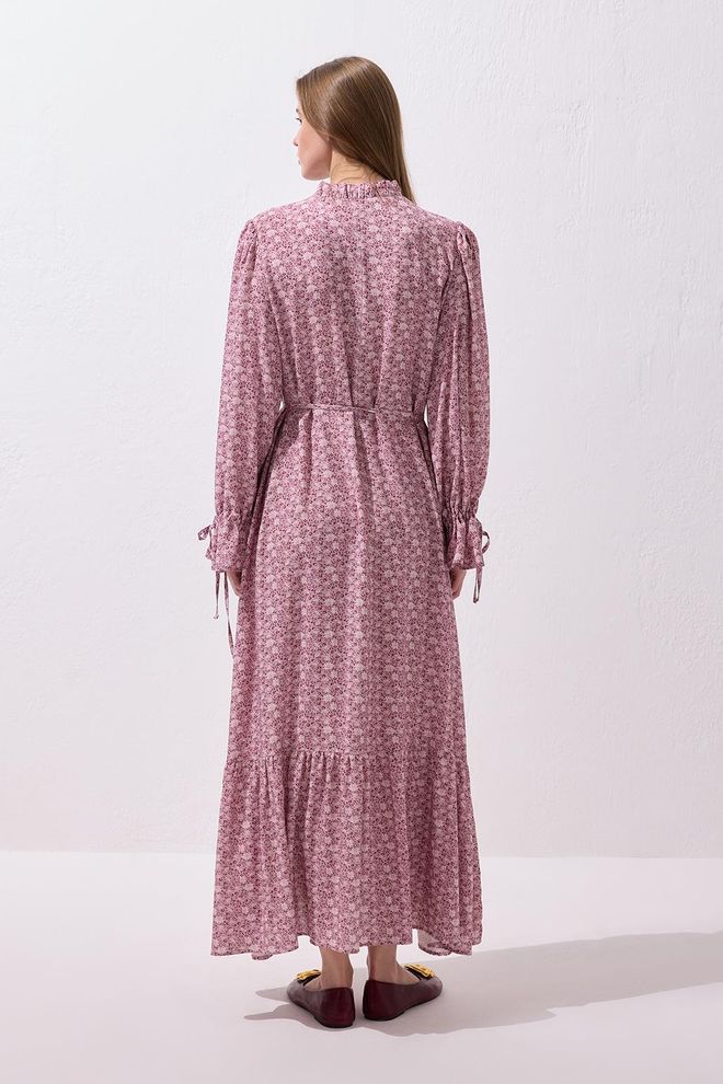 Kadriye Baştürk Lou Viscose Maxi Dress Rose Pink Wholesale Clothing Spring