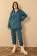 Ein Bekleidungsmodell aus dem Großhandel trägt kam10501-suit-indigo, türkischer Großhandel  von 